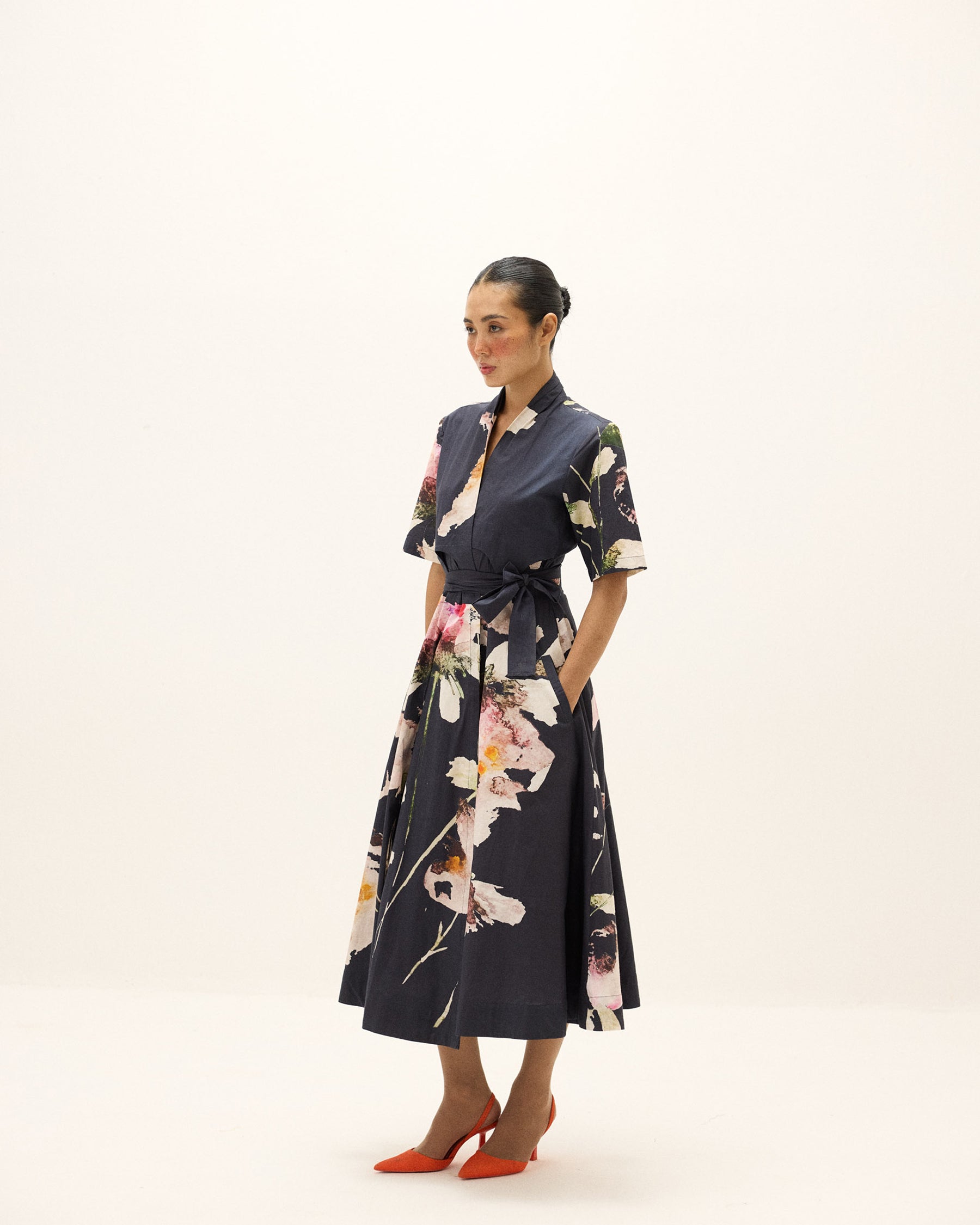 Kuro Wrap Dress DRESSES KHARA KAPAS