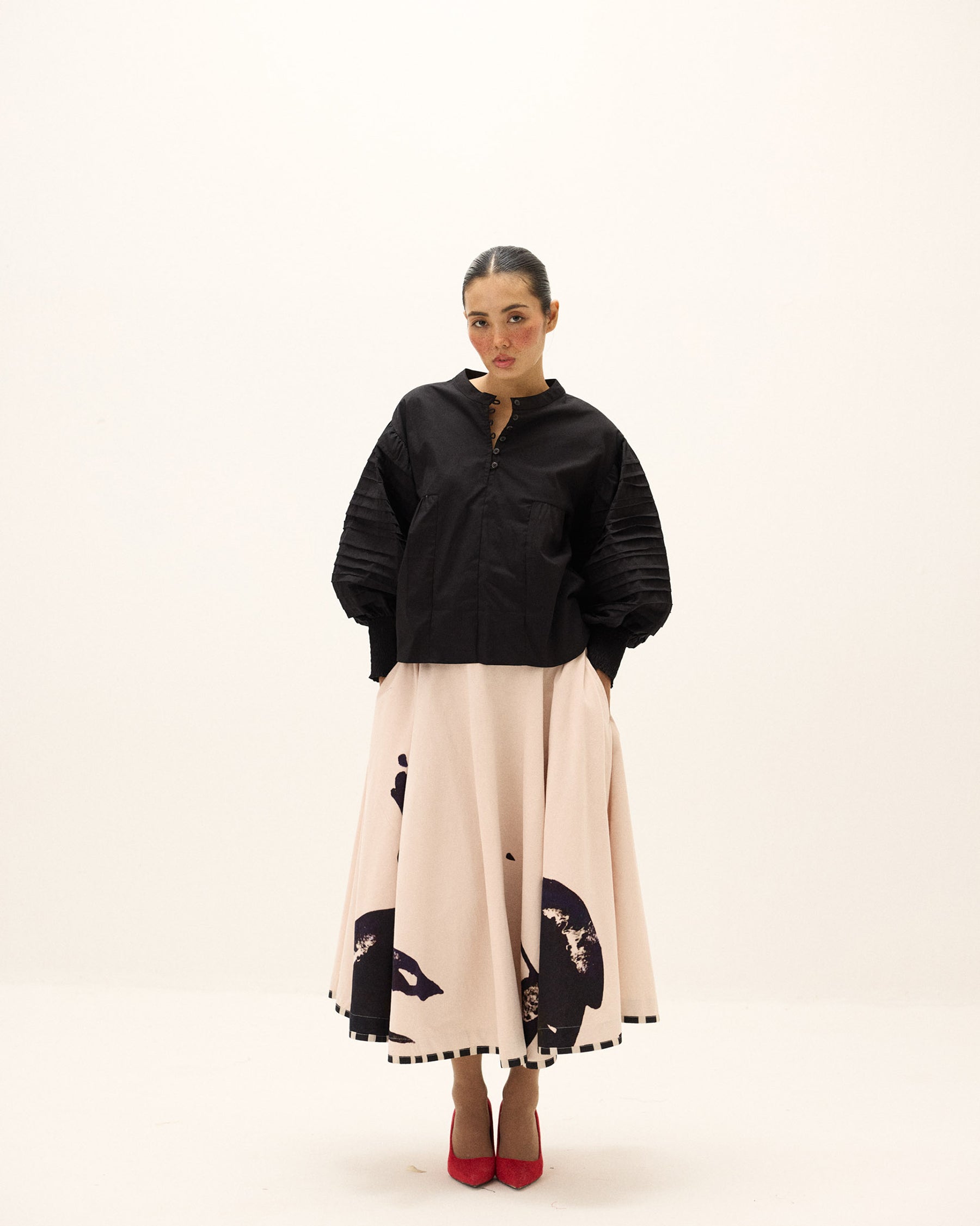 Alum Stone Skirt BOTTOMS KHARA KAPAS