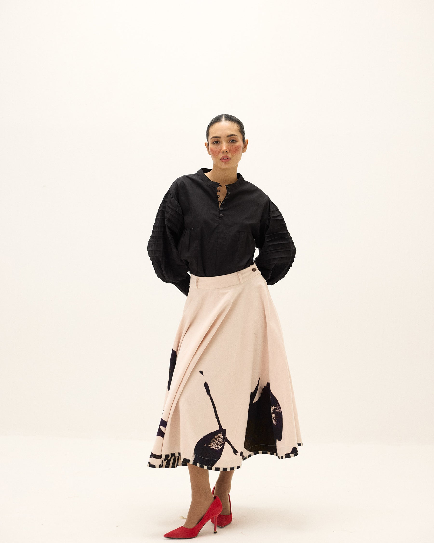 Alum Stone Skirt BOTTOMS KHARA KAPAS