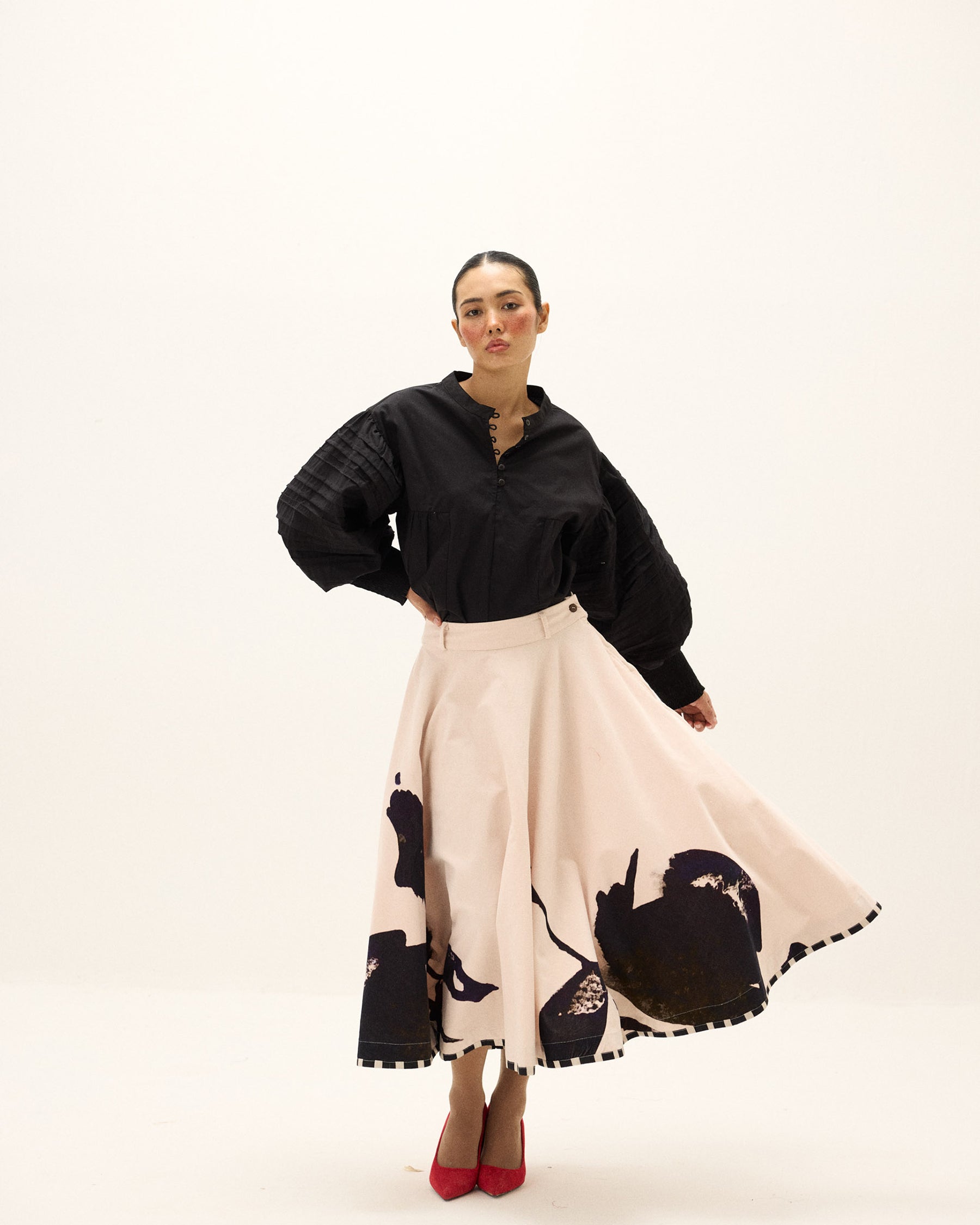 Alum Stone Skirt BOTTOMS KHARA KAPAS