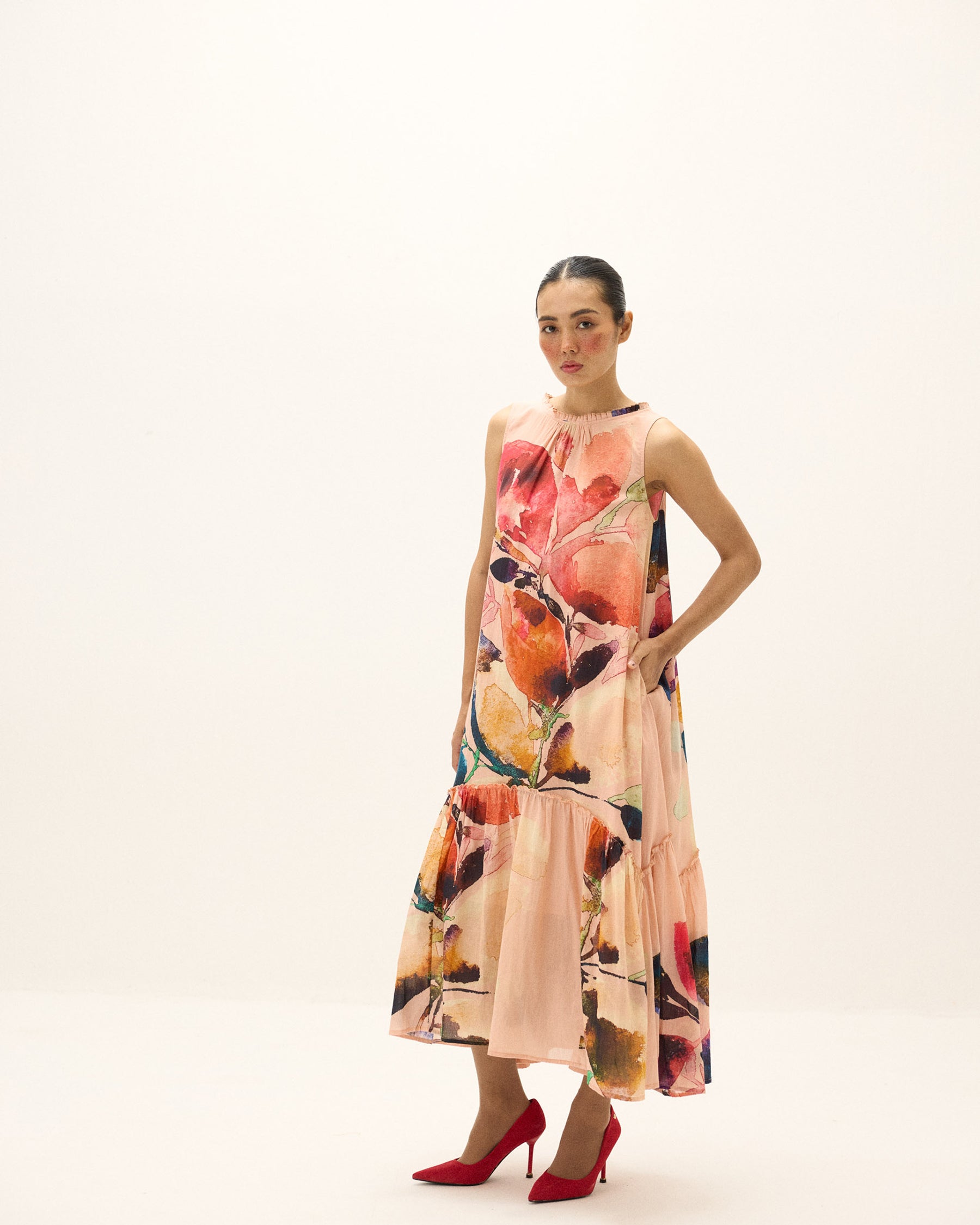 Tea Rose Dress DRESSES KHARA KAPAS