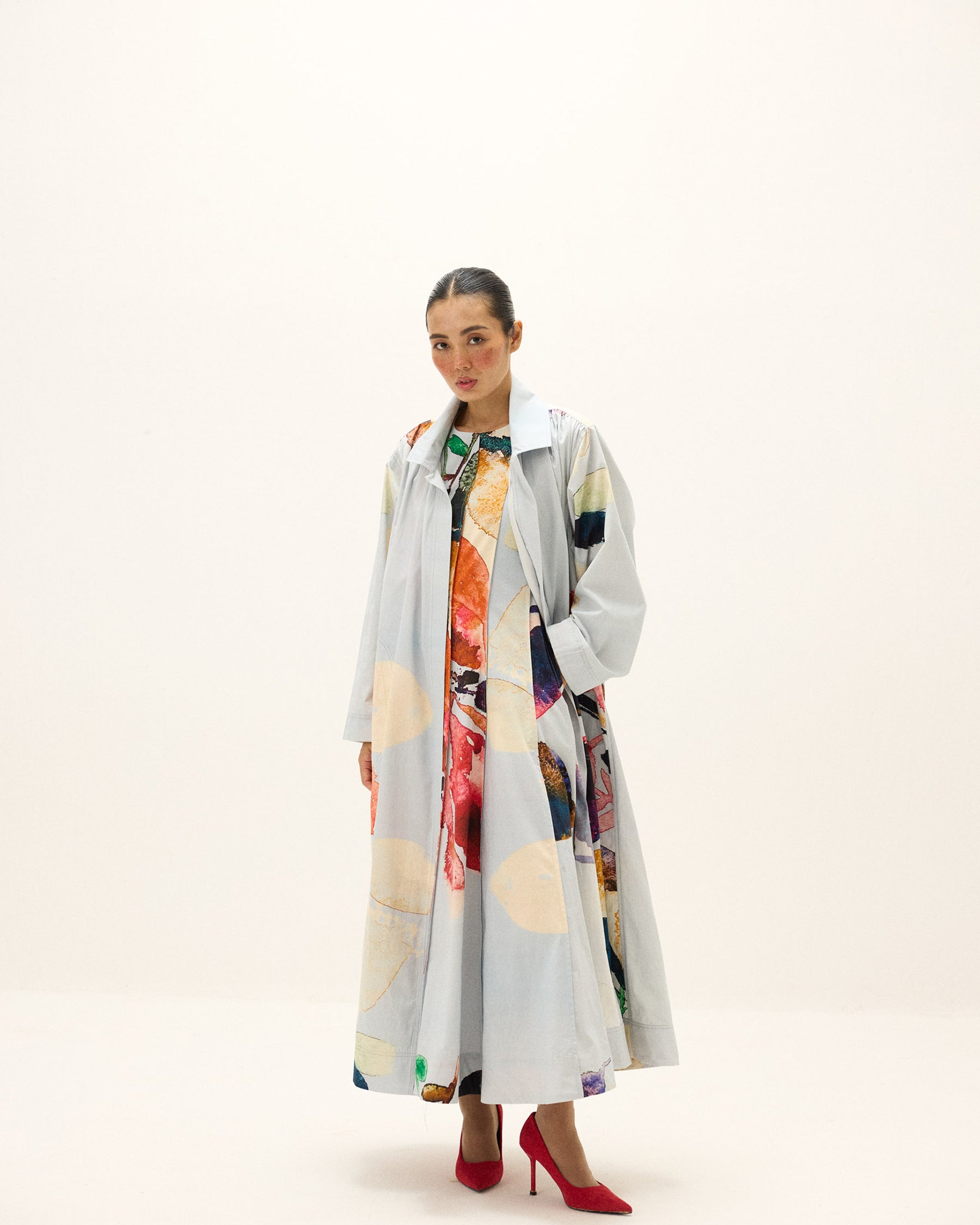 Pastel Aura Trench Coat JACKETS KHARA KAPAS