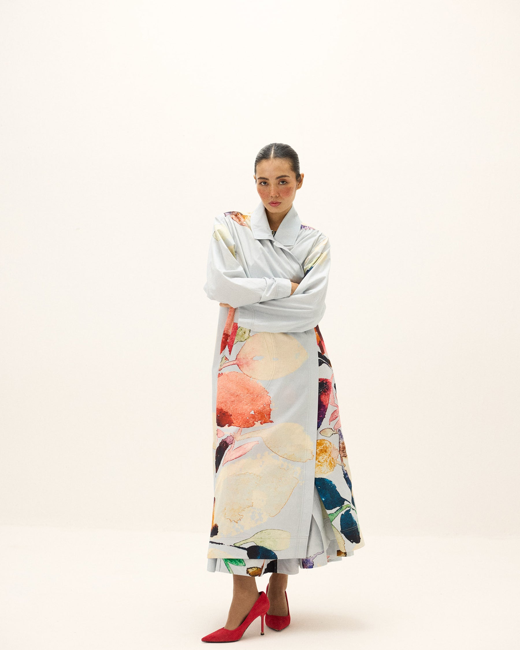 Pastel Aura Trench Coat JACKETS KHARA KAPAS