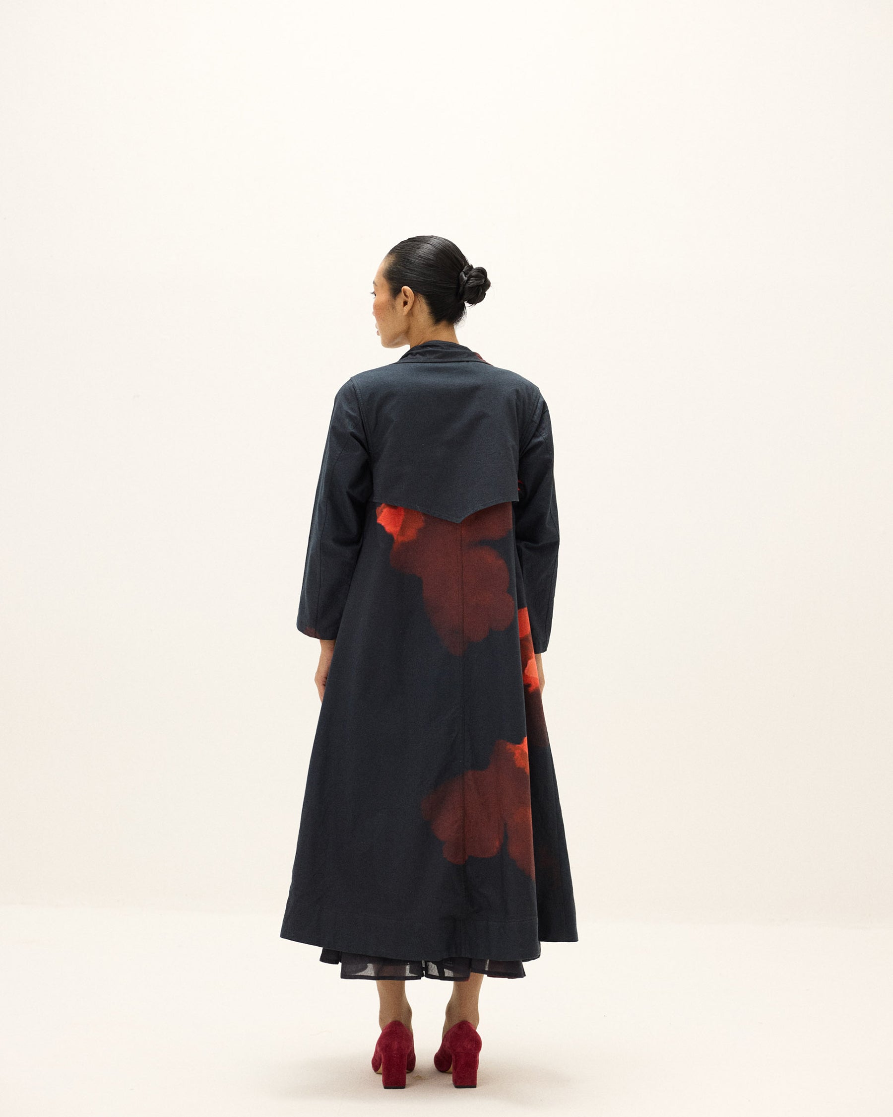 Rouge Trench Coat JACKETS KHARA KAPAS