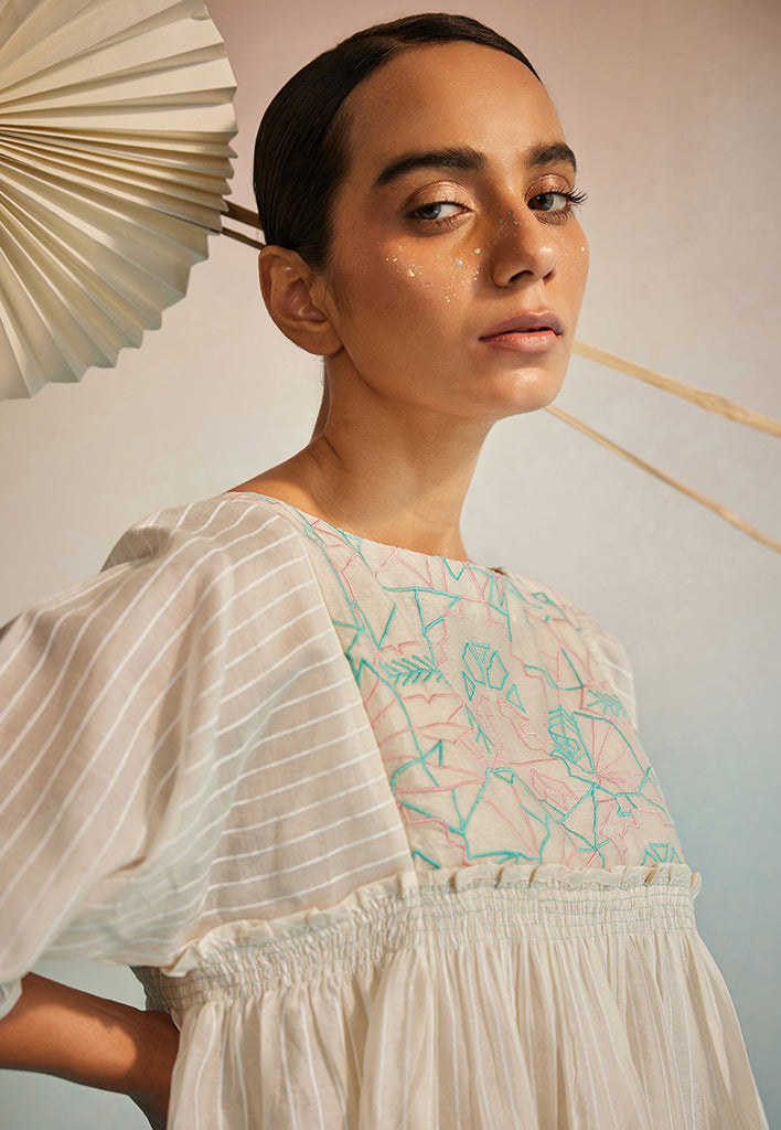 Hakanai Square Sleeve Top TOPS Ahmev