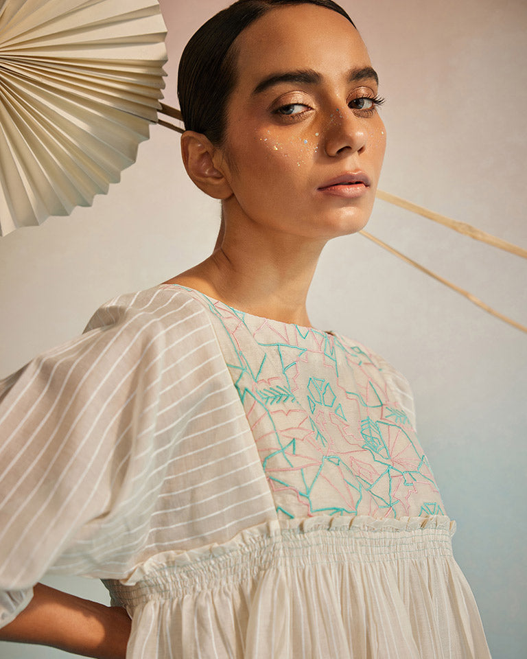 Hakanai Square Sleeve Top TOPS Ahmev