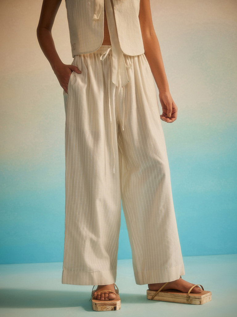 Hama Akari Stripe Pants BOTTOMS Ahmev