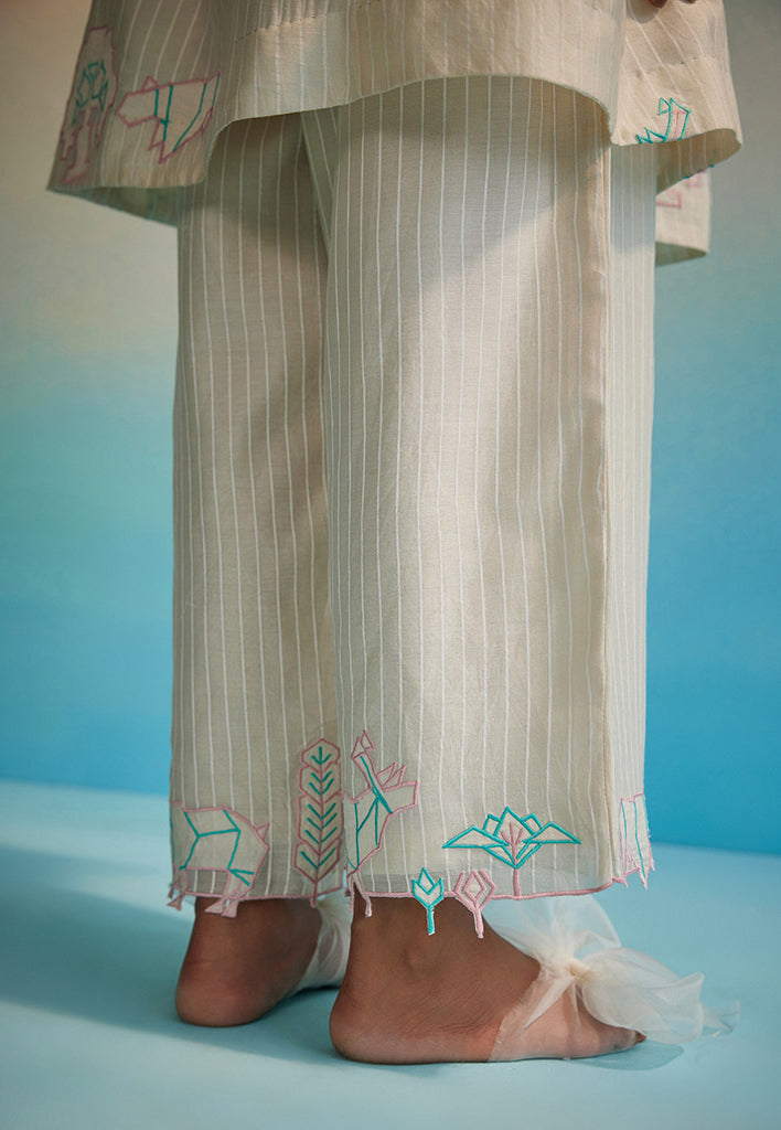 Shiori Appliqué Pants BOTTOMS Ahmev