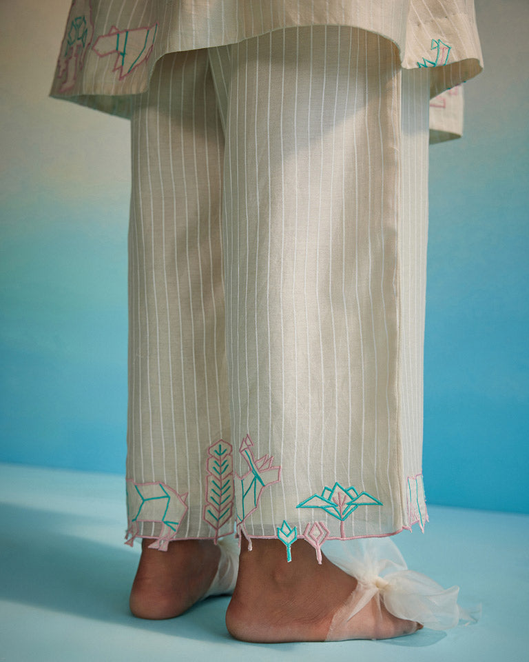 Shiori Appliqué Pants BOTTOMS Ahmev