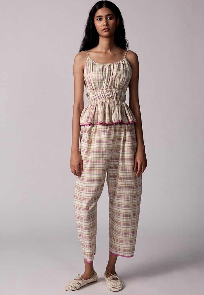 Anjira Checked Pants BOTTOMS IKKIVI