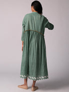 Mandara Green Check Dress DRESSES IKKIVI