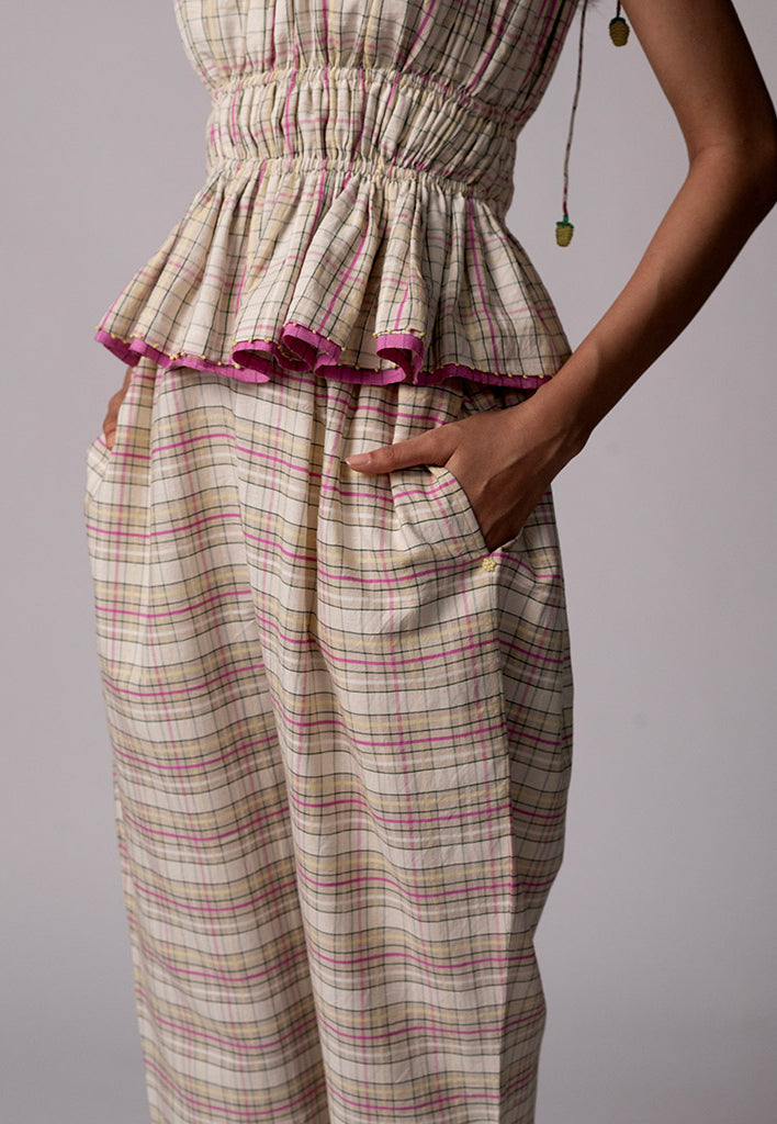 Anjira Checked Pants BOTTOMS IKKIVI