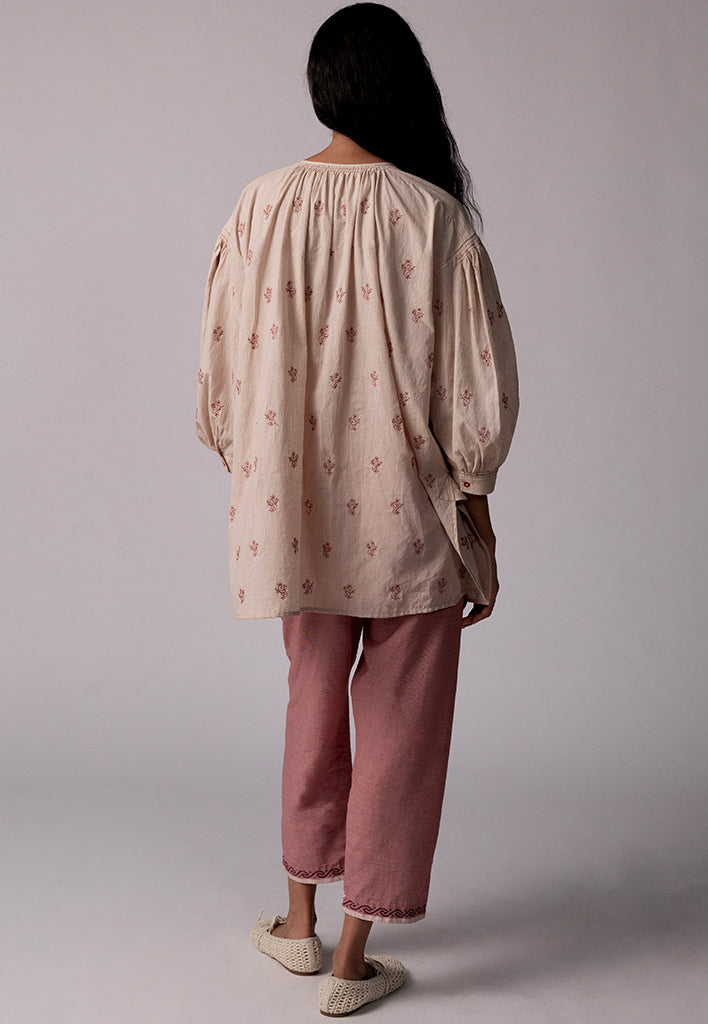 Anjira Microcheck Red Pants BOTTOMS IKKIVI