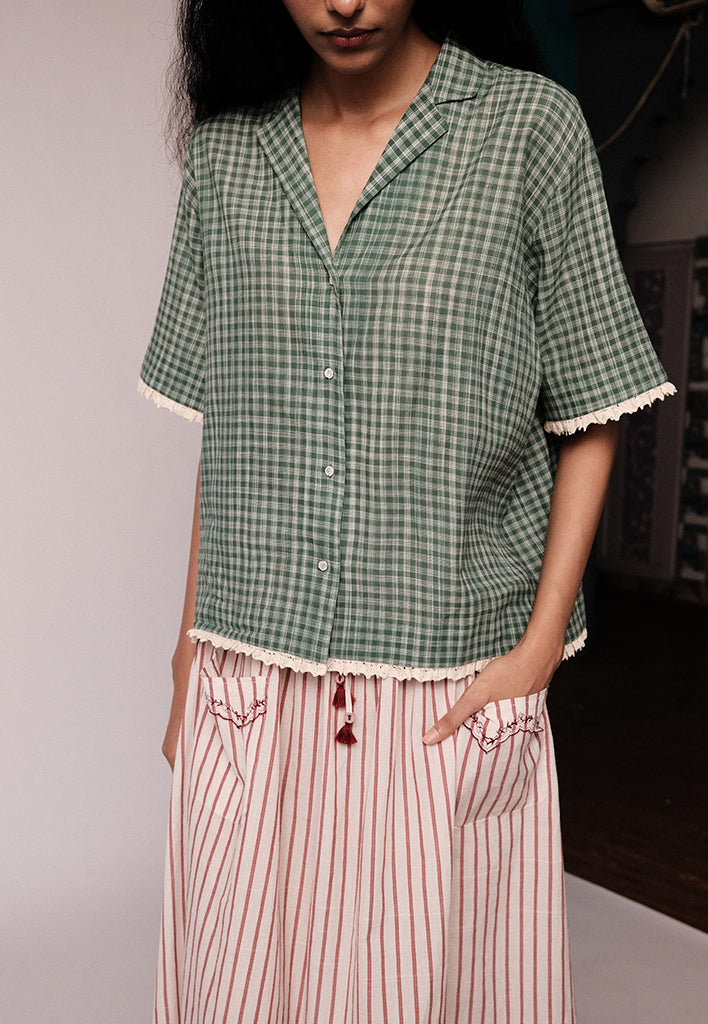 Khemsar Check Shirt TOPS IKKIVI