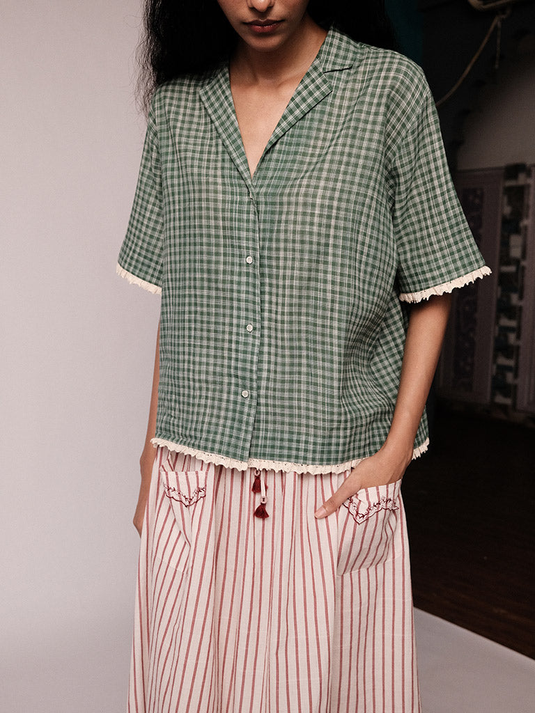 Khemsar Check Shirt TOPS IKKIVI