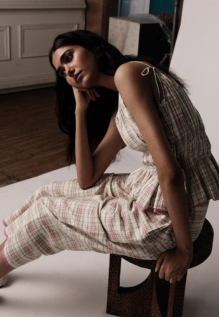 Anjira Checked Pants BOTTOMS IKKIVI