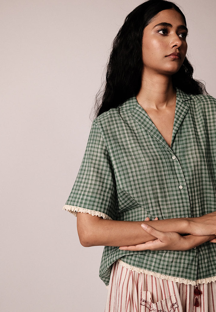 Khemsar Check Shirt TOPS IKKIVI