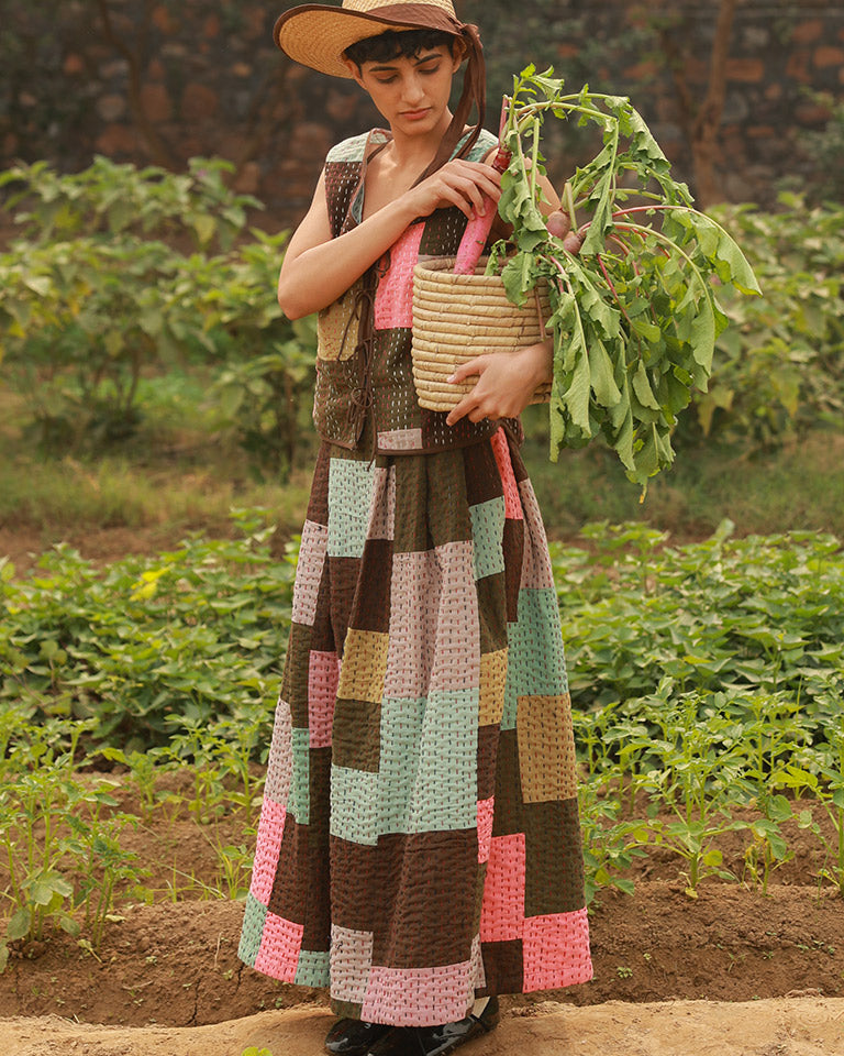 Irene Kantha Patchwork Skirt BOTTOMS Doodlage