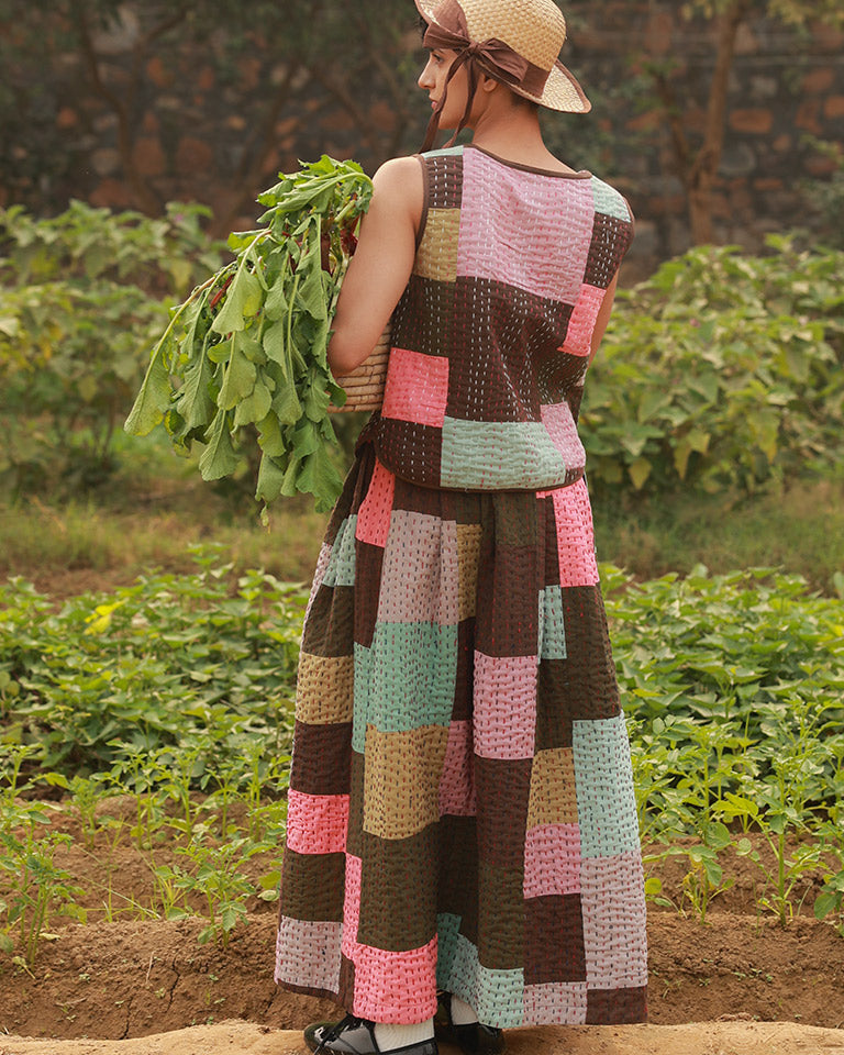 Irene Kantha Patchwork Skirt BOTTOMS Doodlage