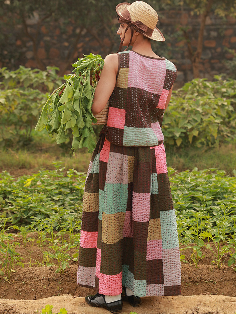 Irene Kantha Patchwork Skirt BOTTOMS Doodlage