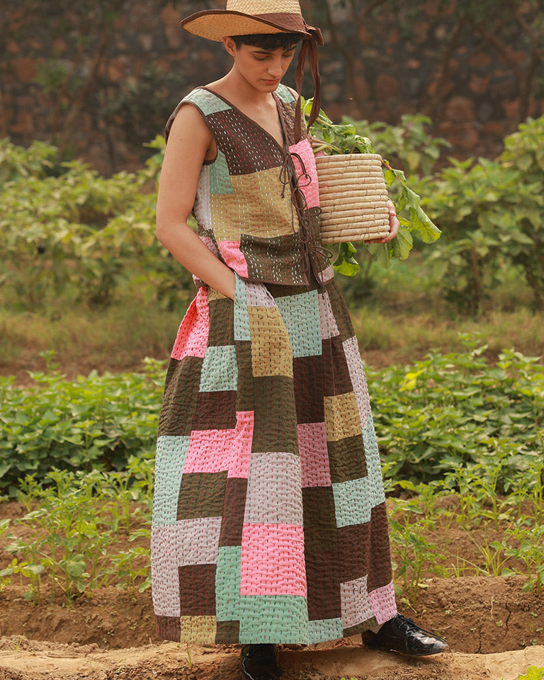 Irene Kantha Patchwork Skirt BOTTOMS Doodlage