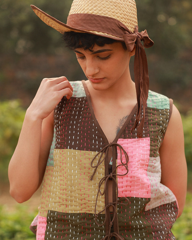 Mila Kantha Patchwork Vest JACKETS Doodlage