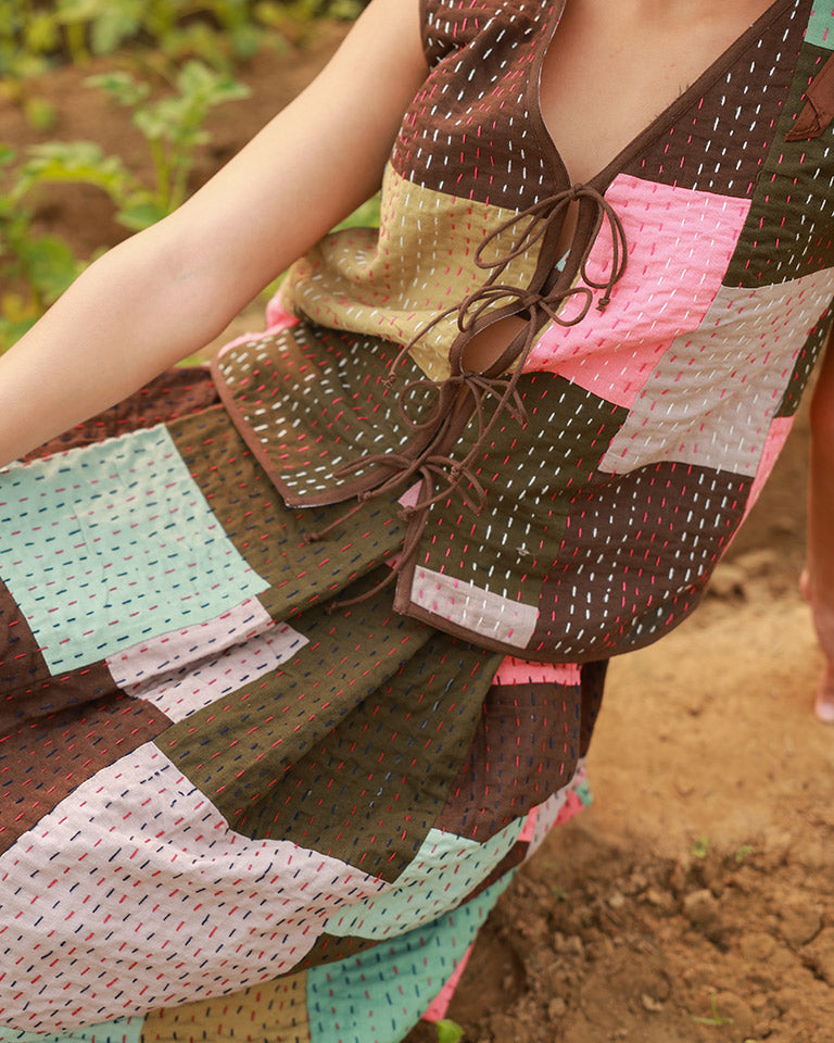Mila Kantha Patchwork Vest JACKETS Doodlage