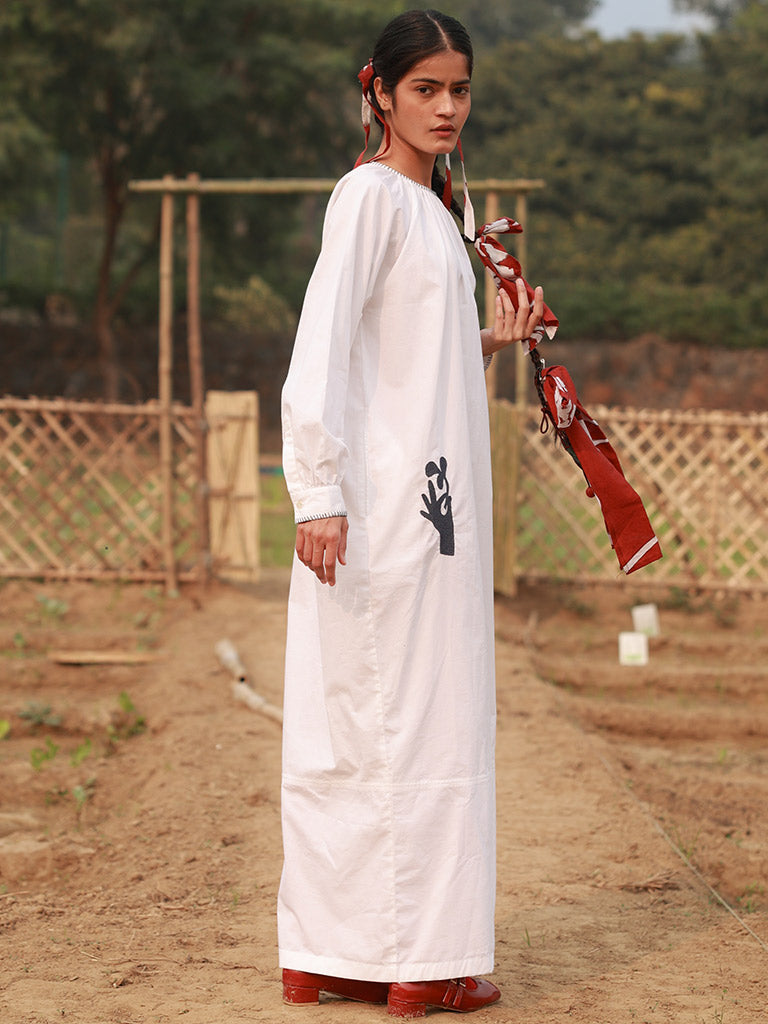 Astrid White Dress DRESSES Doodlage