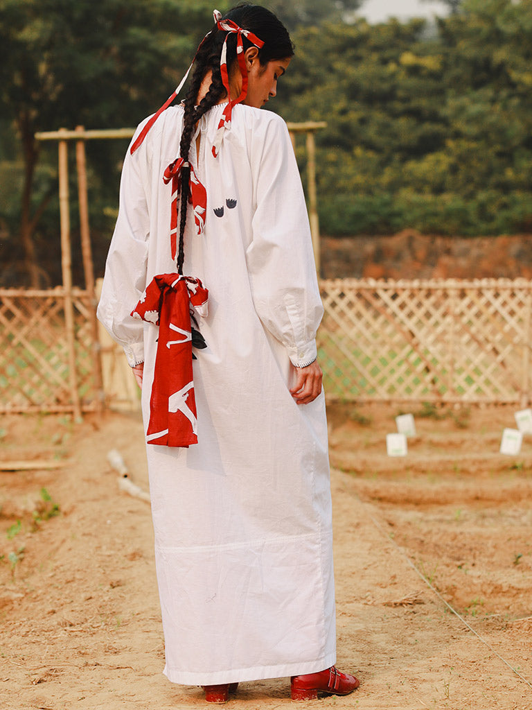 Astrid White Dress DRESSES Doodlage