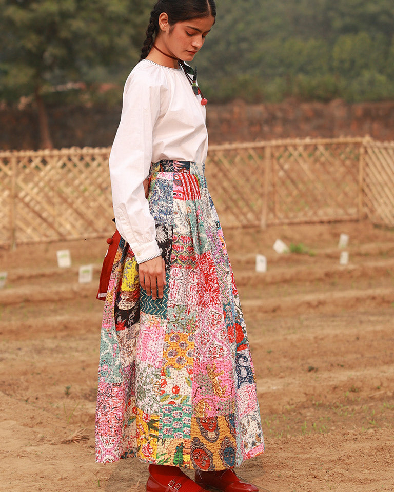 Irene Patchwork Skirt BOTTOMS Doodlage