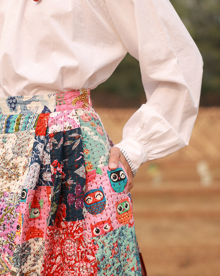 Irene Patchwork Skirt BOTTOMS Doodlage