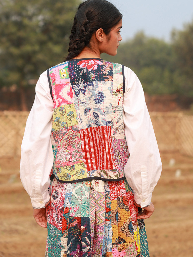 Mila Patchwork Vest JACKETS Doodlage