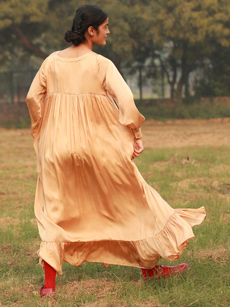 Yayoi Beige Dress DRESSES Doodlage