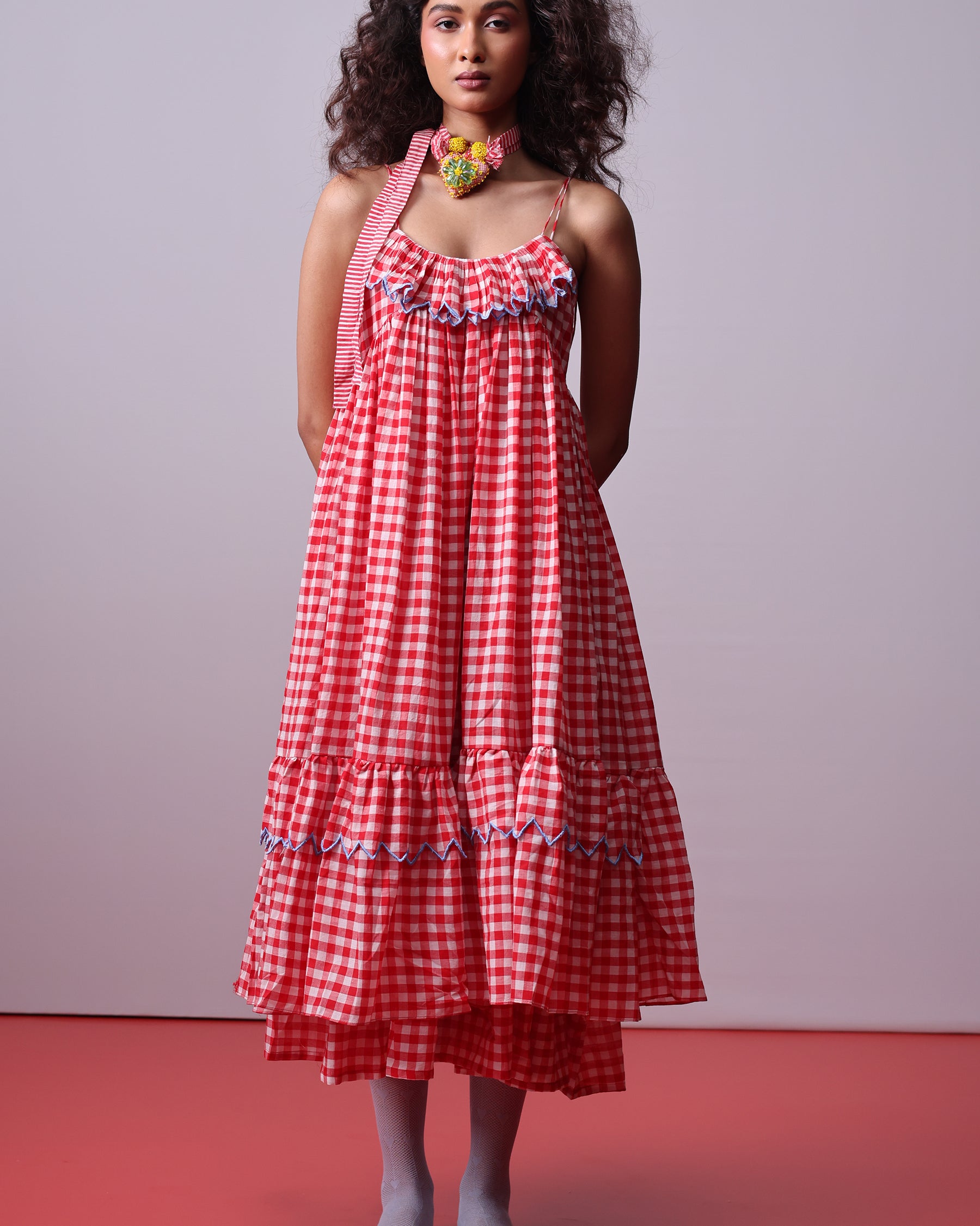 Picnic Ruffle Dress DRESSES IKKIVI