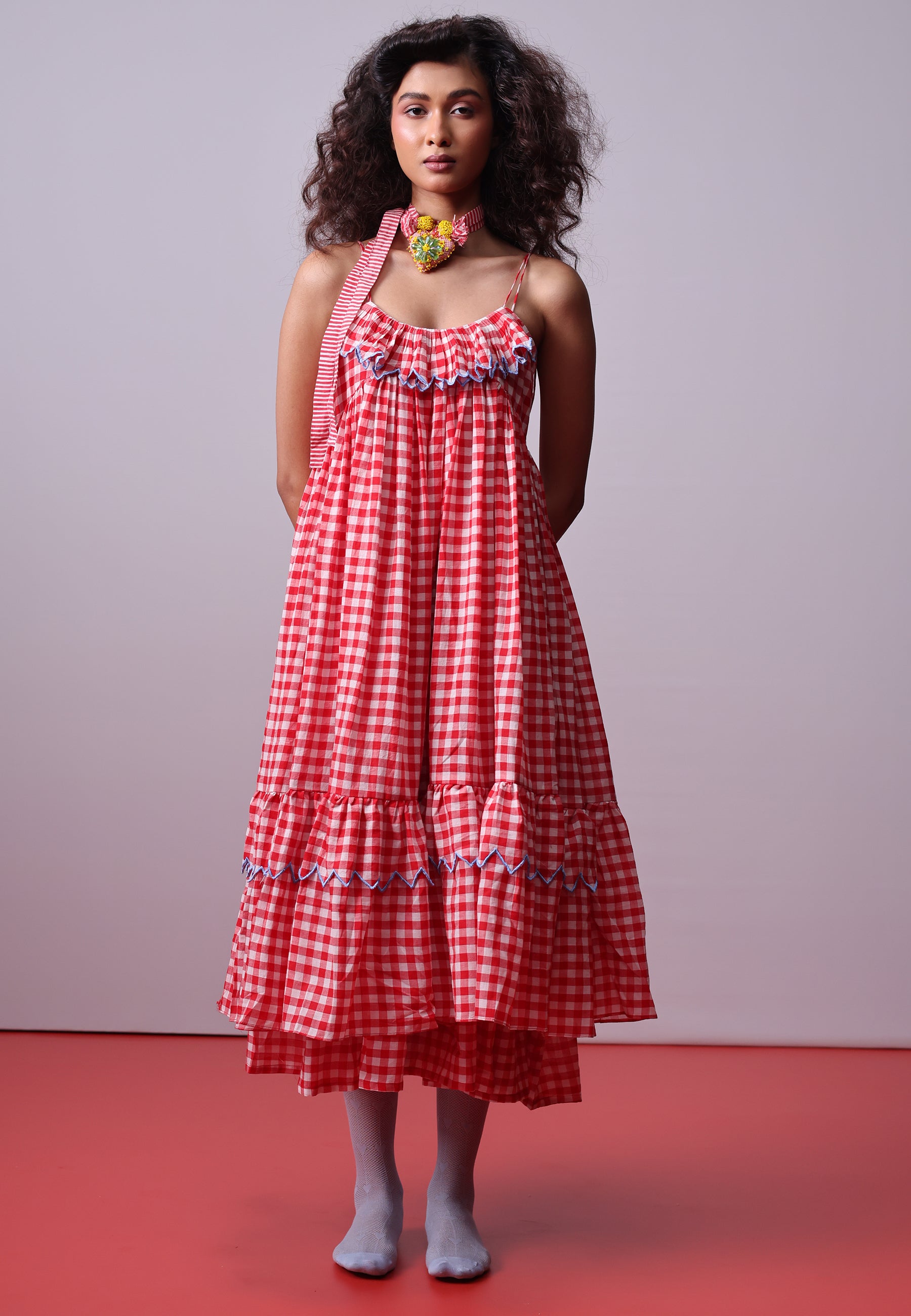 Picnic Ruffle Dress DRESSES IKKIVI