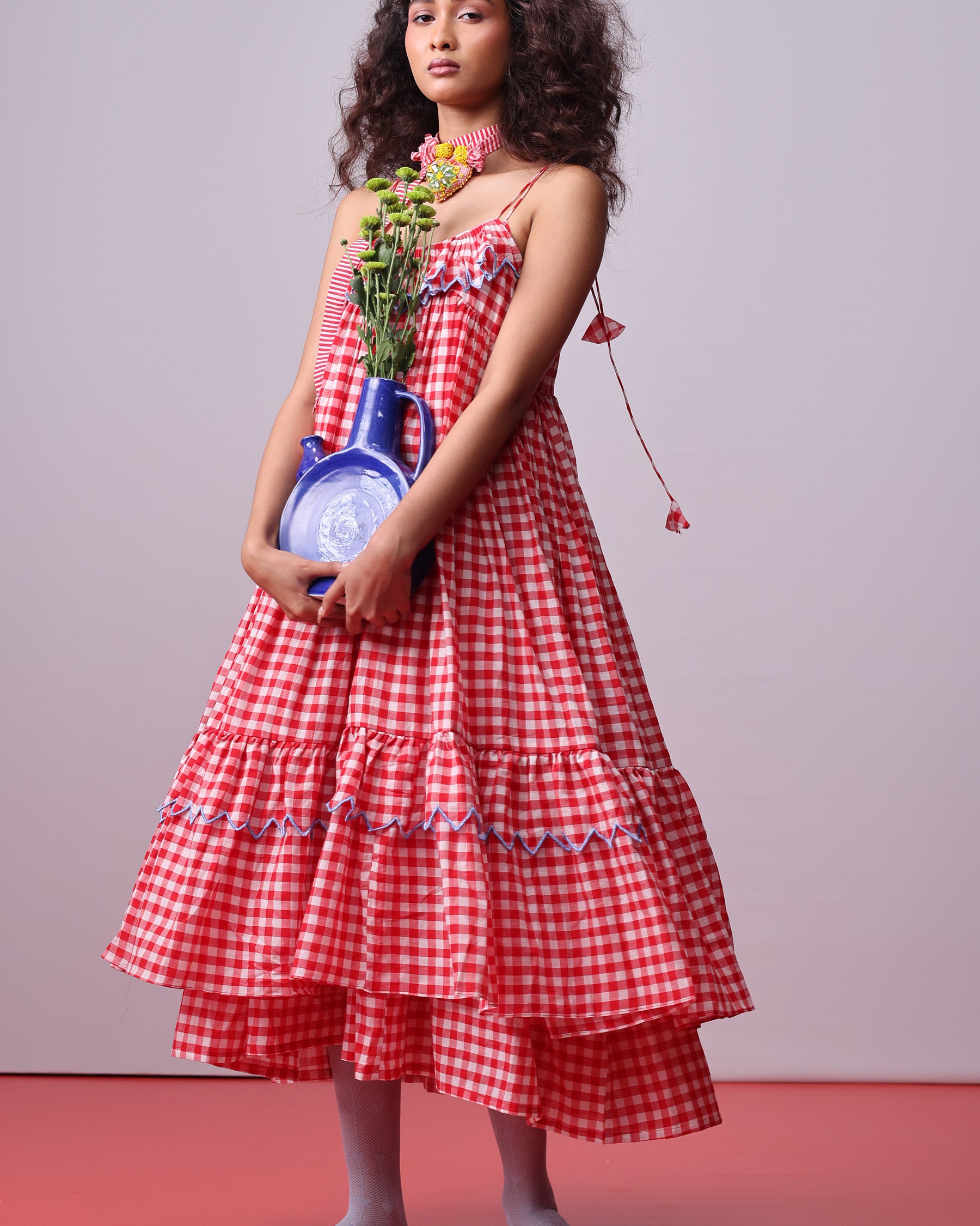Picnic Ruffle Dress DRESSES IKKIVI