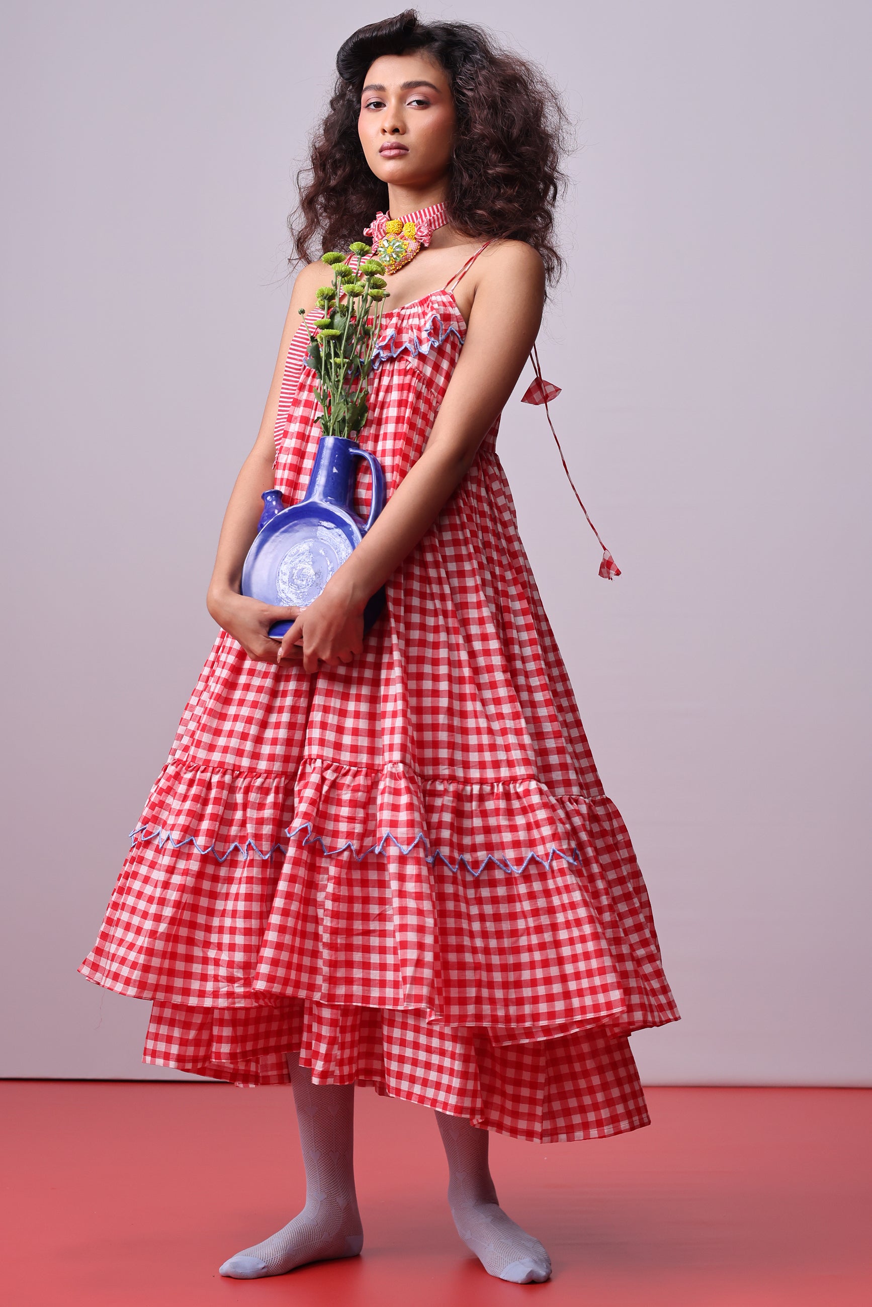 Picnic Ruffle Dress DRESSES IKKIVI