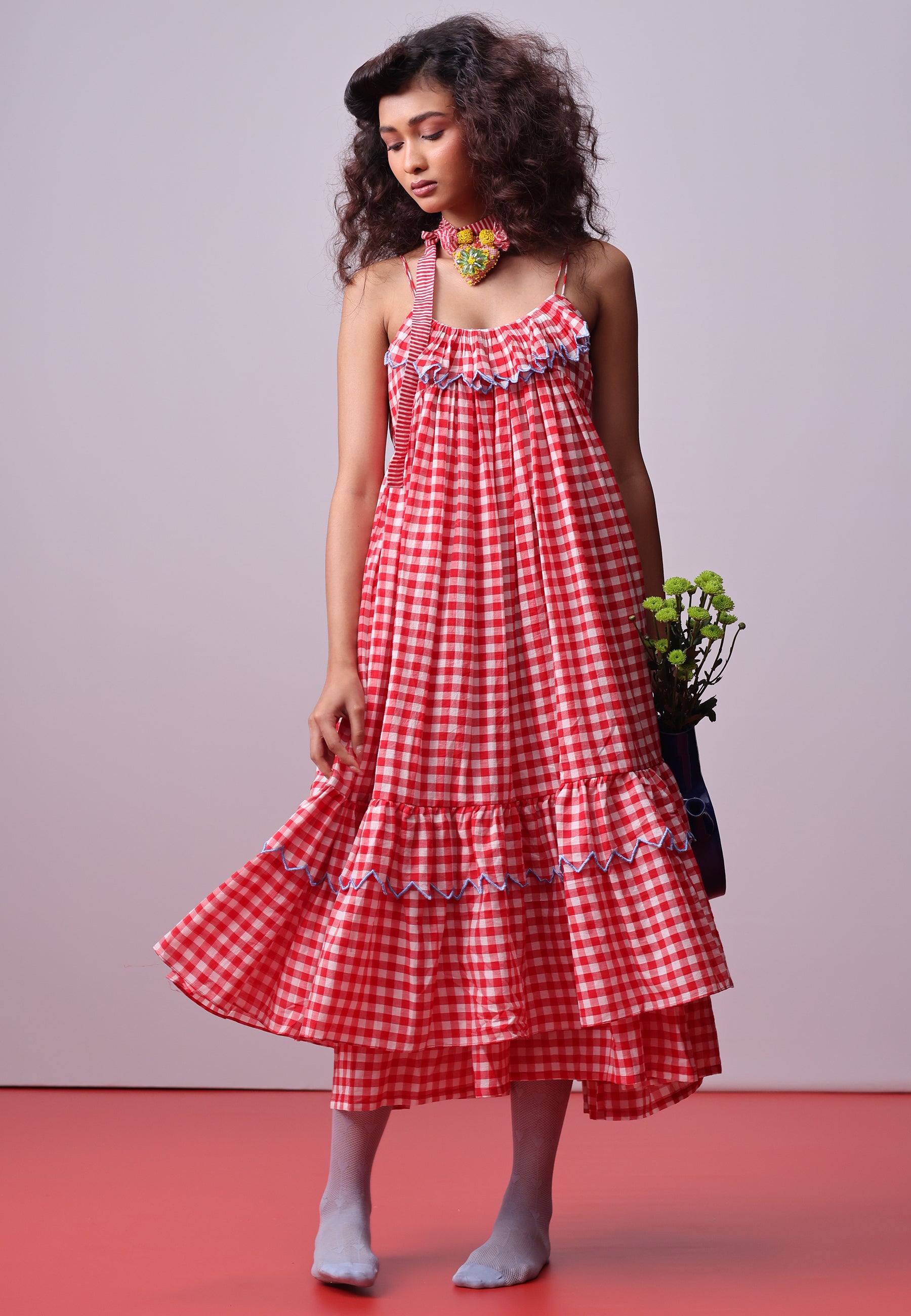 Picnic Ruffle Dress DRESSES IKKIVI