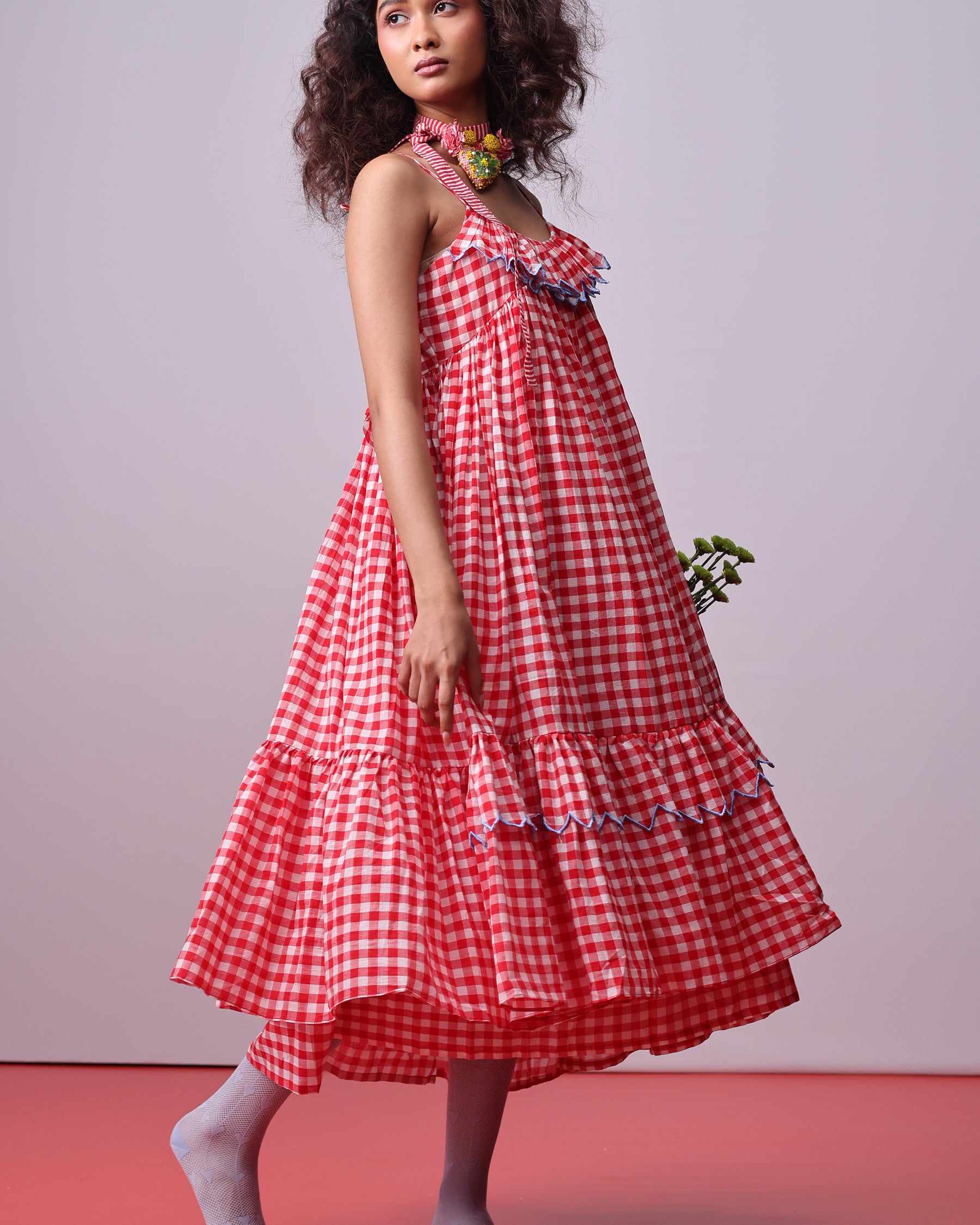 Picnic Ruffle Dress DRESSES IKKIVI