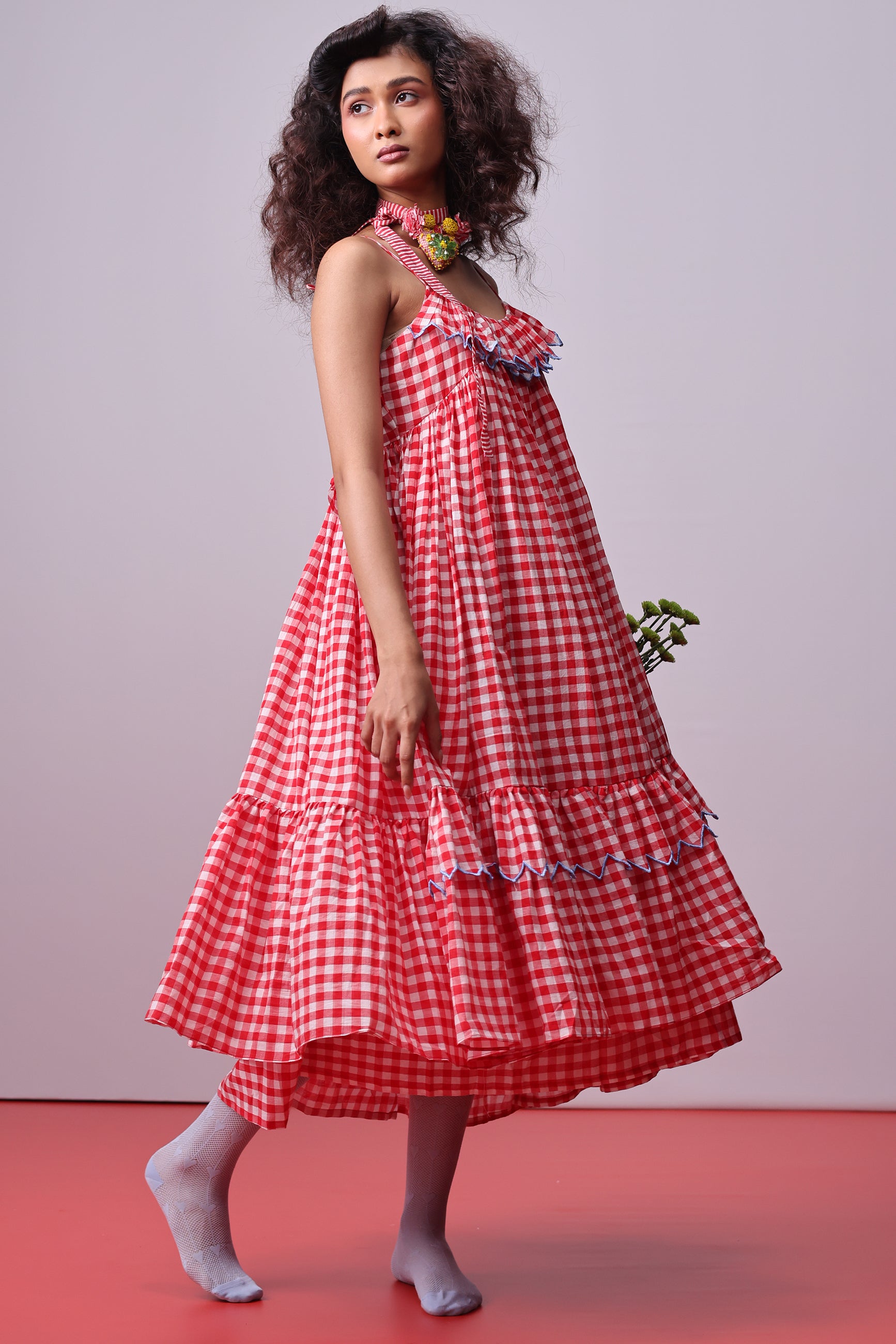 Picnic Ruffle Dress DRESSES IKKIVI