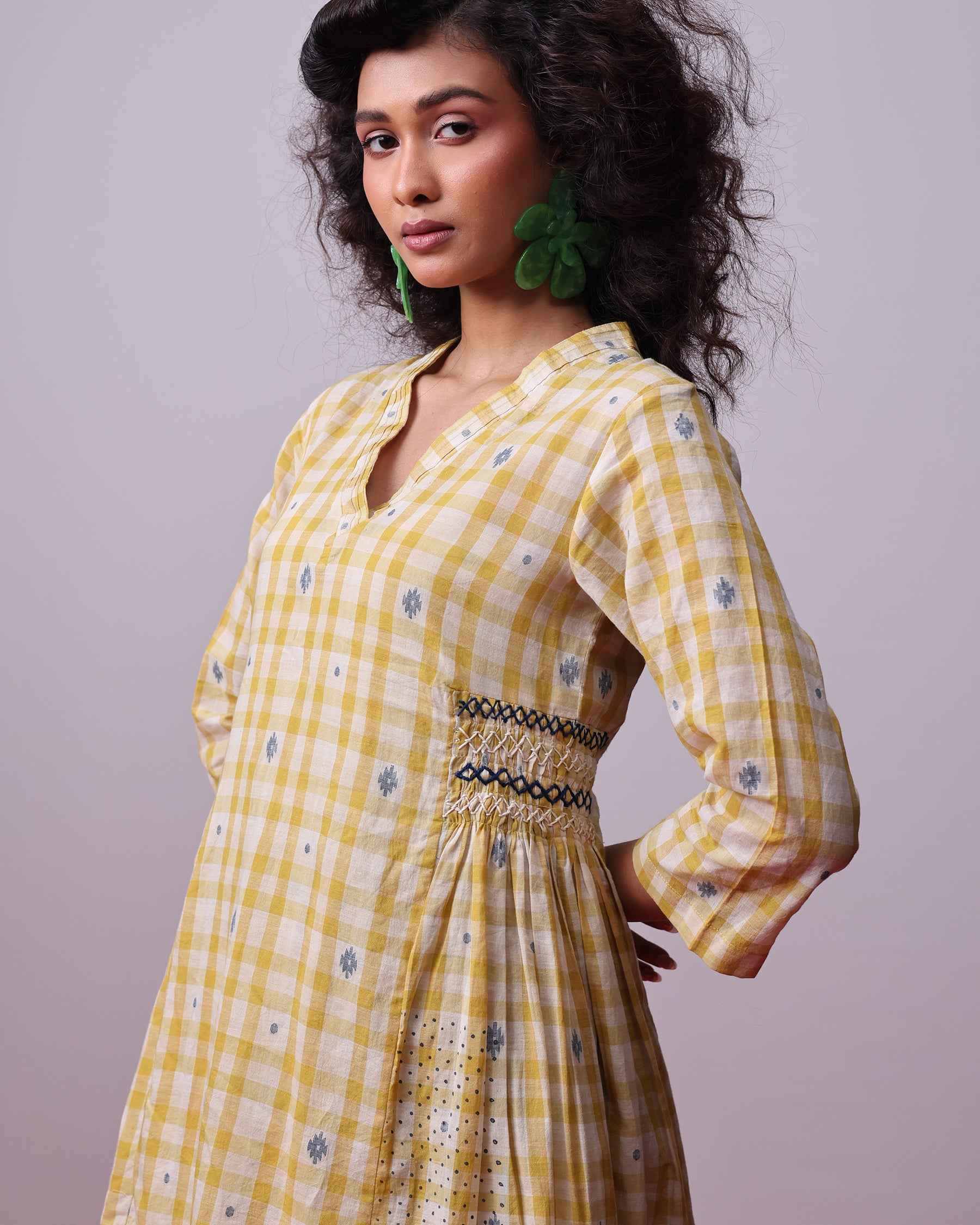 Sunlit Mosaic Layered Dress DRESSES IKKIVI