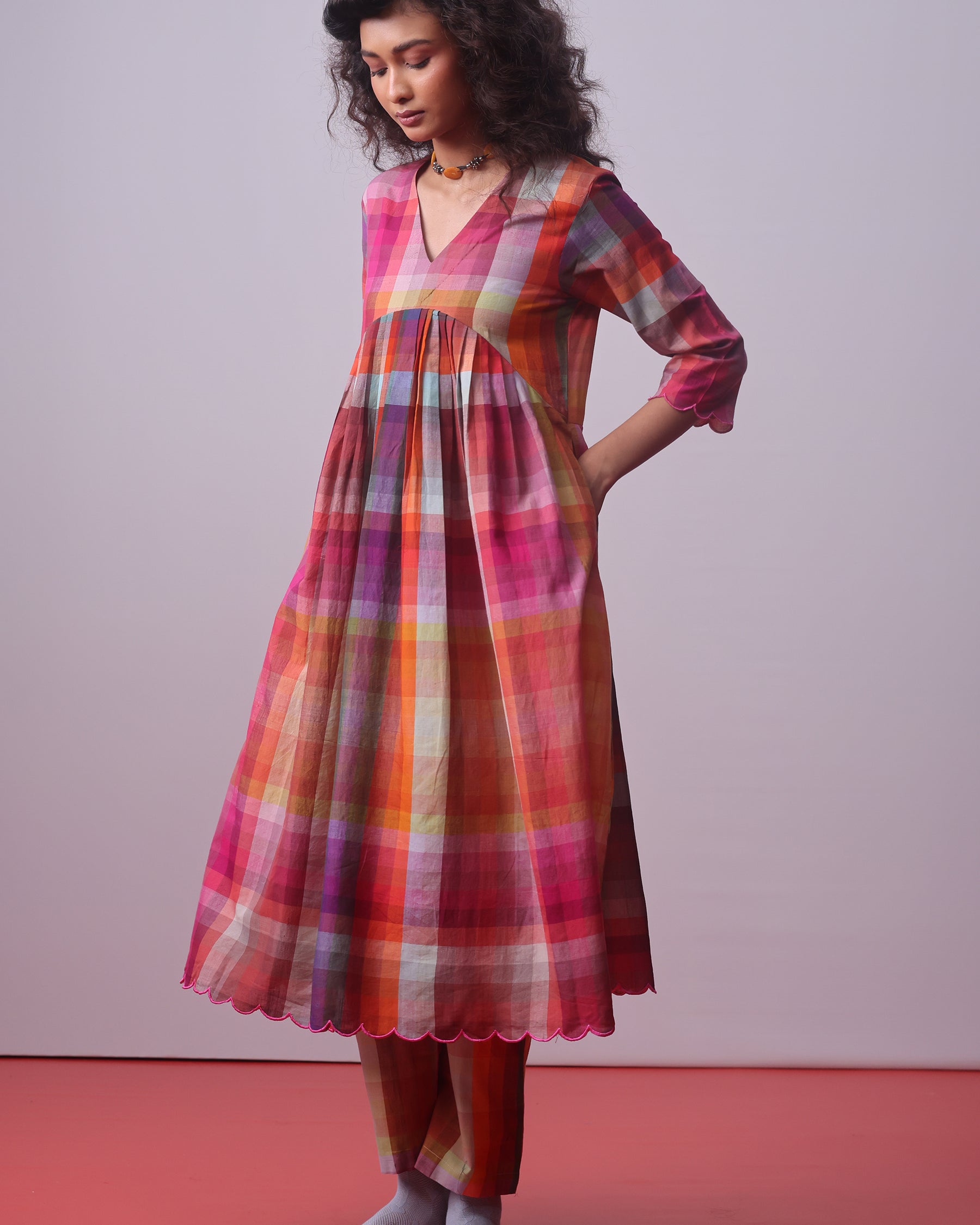 Candy Block Checks Co-ord Set SETS IKKIVI