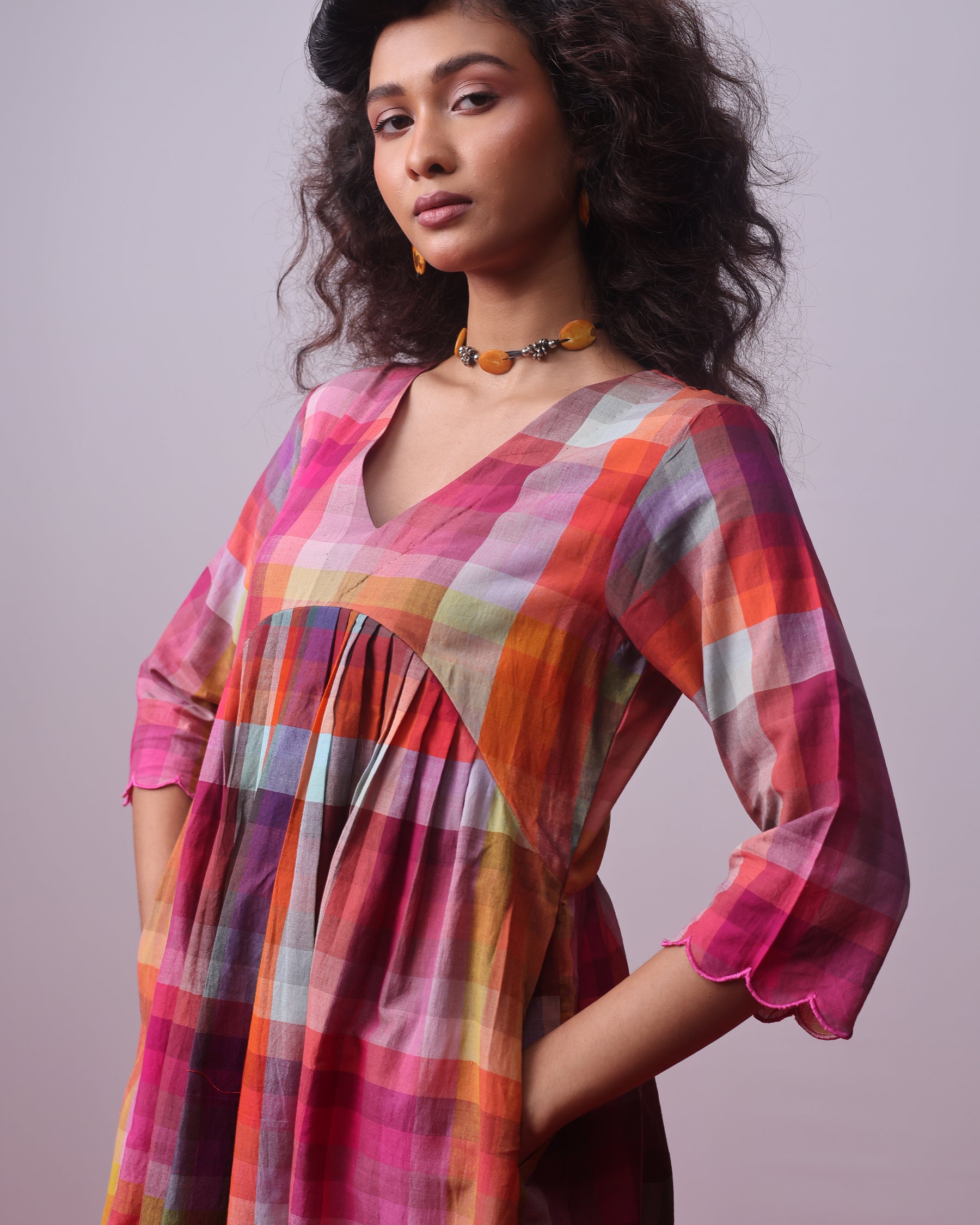 Candy Block Checks Co-ord Set SETS IKKIVI