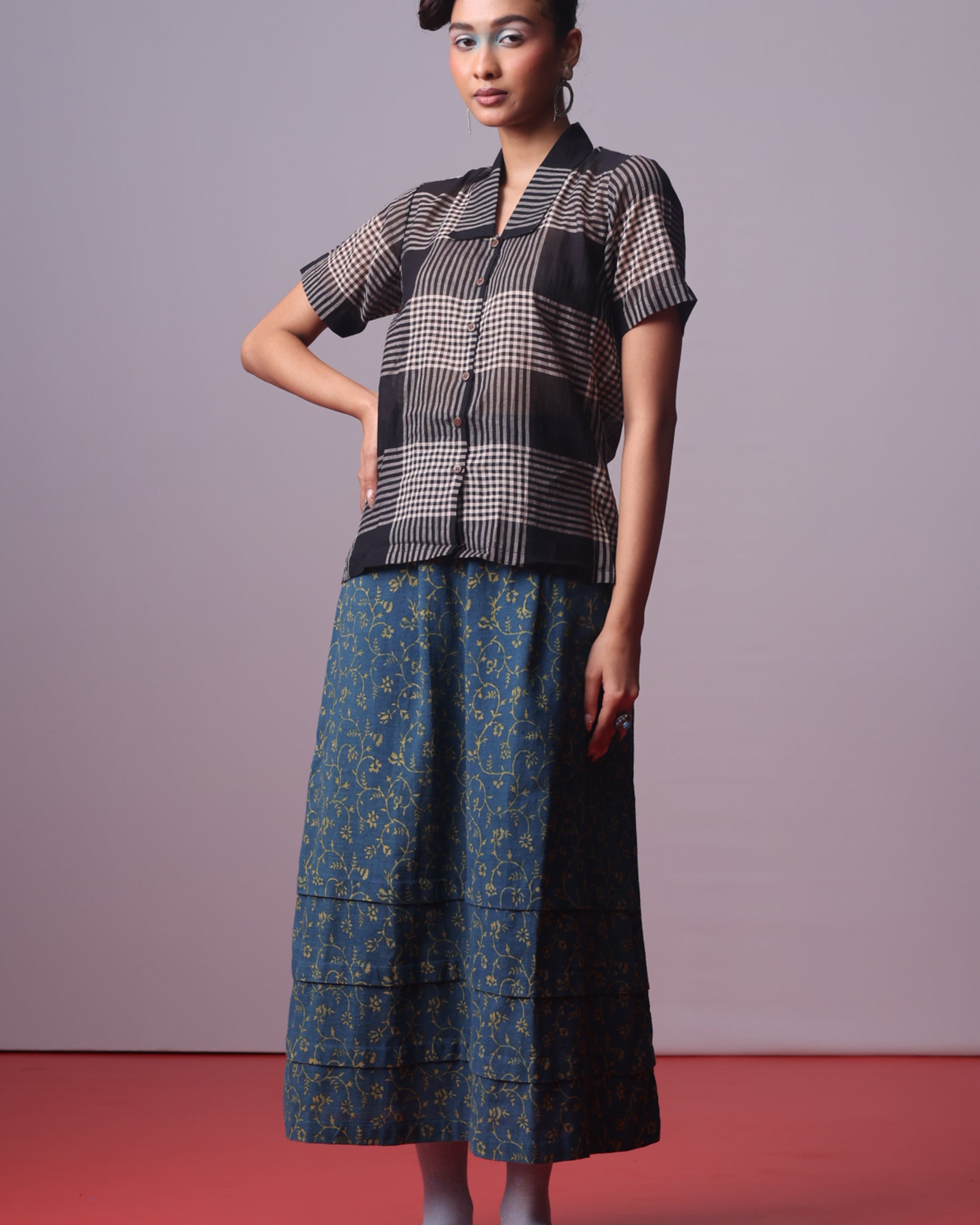 Monochrome Monsoon Shirt TOPS IKKIVI