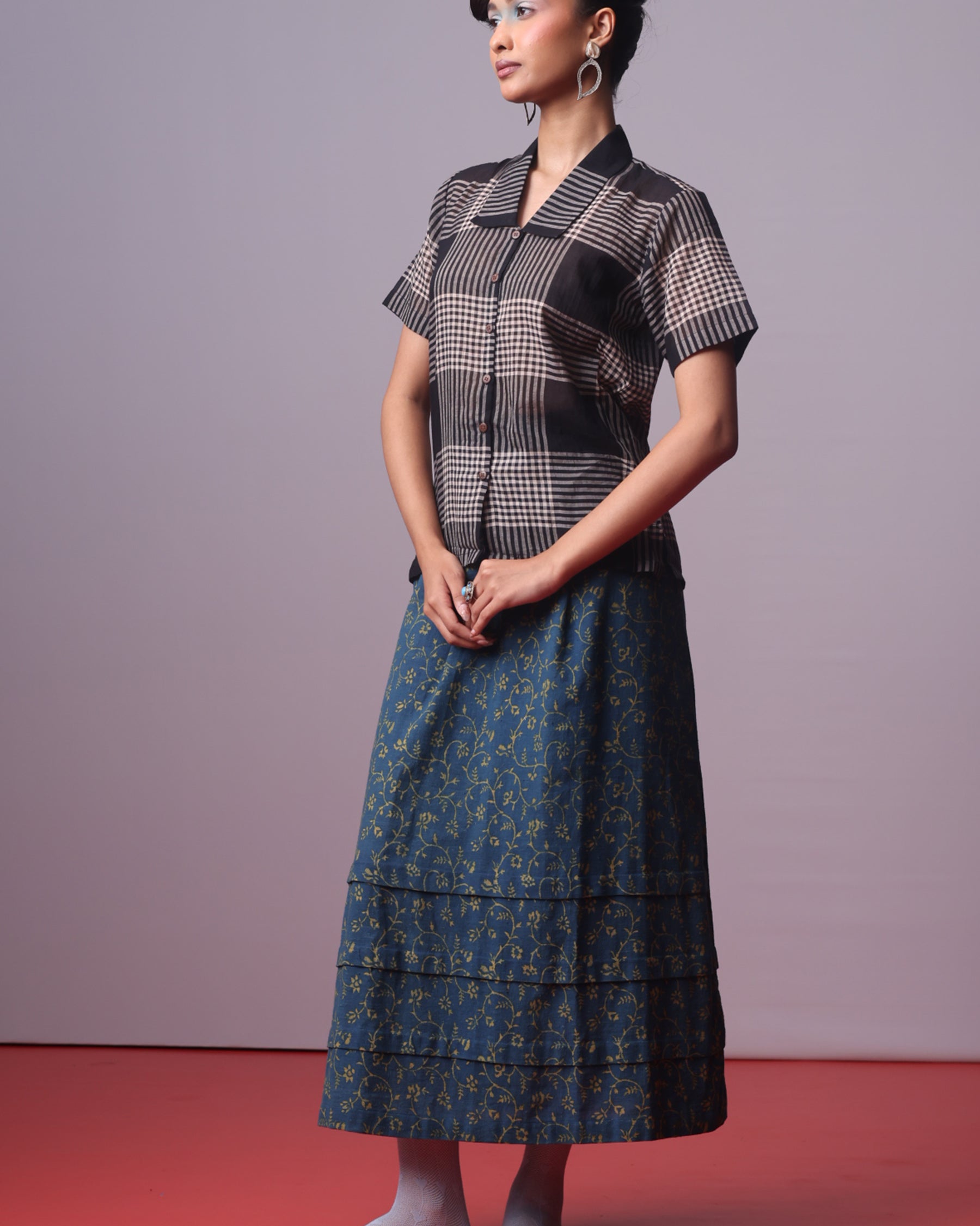 Monochrome Monsoon Shirt TOPS IKKIVI