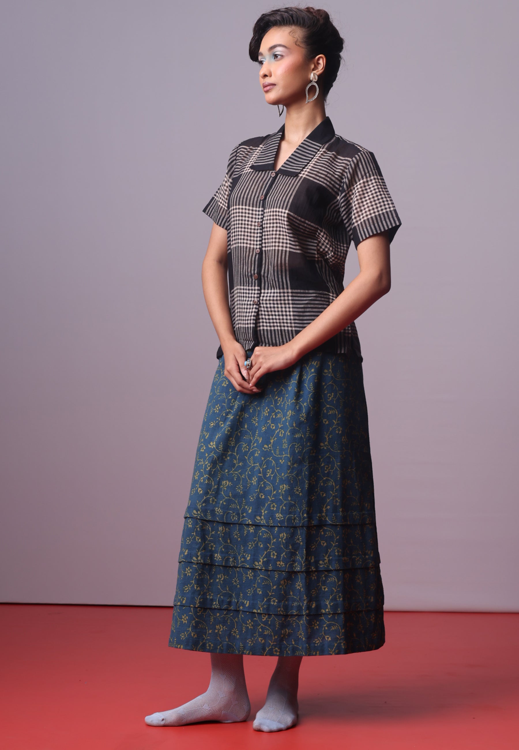 Monochrome Monsoon Shirt TOPS IKKIVI