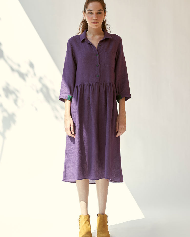 In The Moment Purple Dress DRESSES IKKIVI