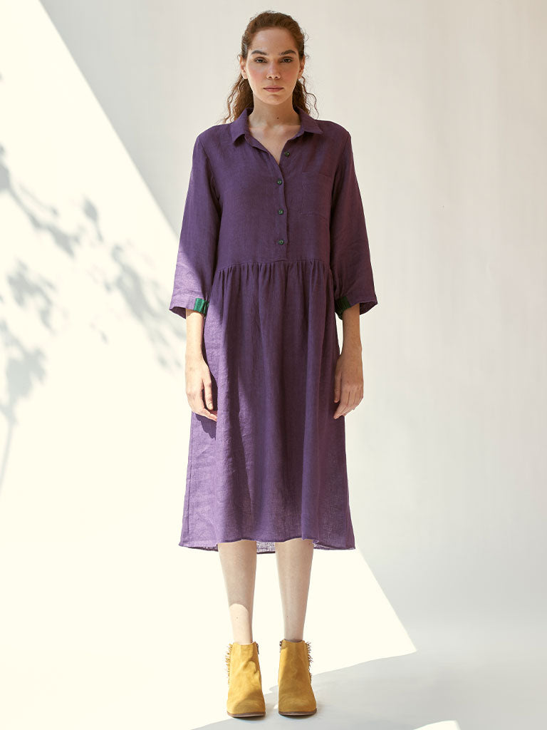 In The Moment Purple Dress DRESSES IKKIVI