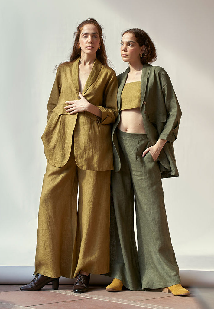 My Fav Mustard Oversized Blazer Set SETS IKKIVI