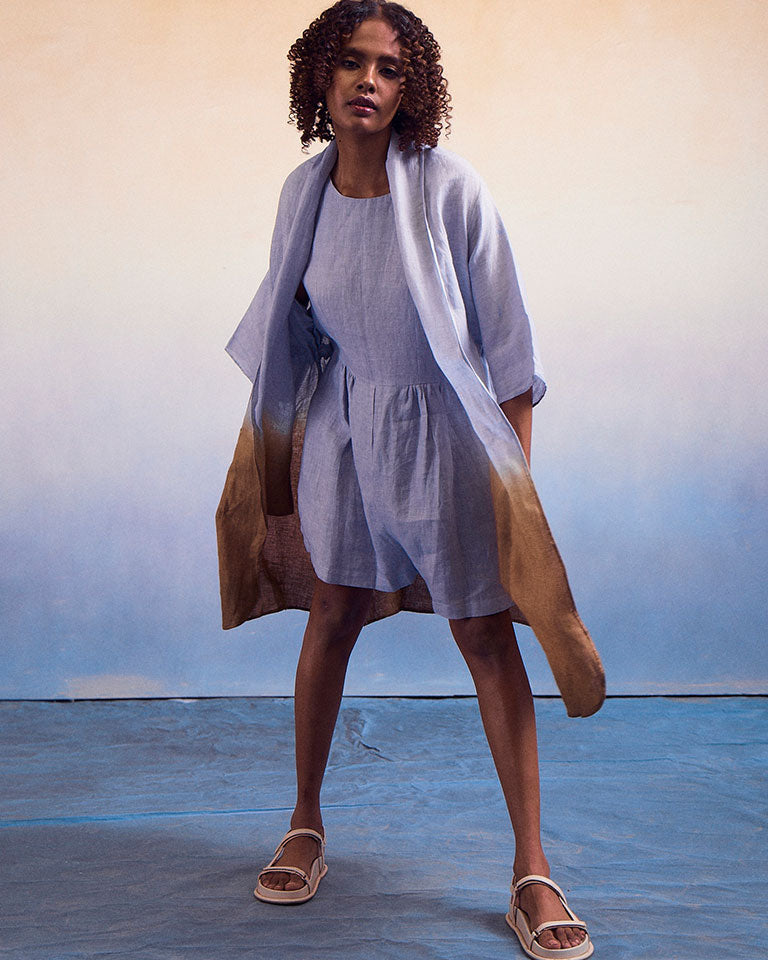 Joy Ombre Blue Khaki Suit Set SETS IKKIVI